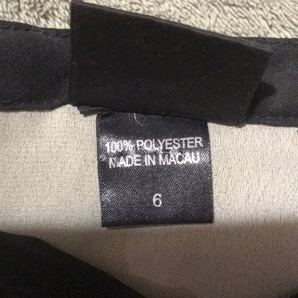 B. Moss Long Straight Black & Cream Floral Skirt size 6 - Picture 5 of 5